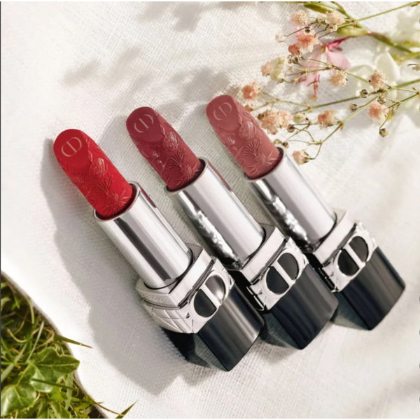 Dior Rouge Couture Lipstick Floral Lip Care Long Wear - Mother's Day limited Edt (Refillable)